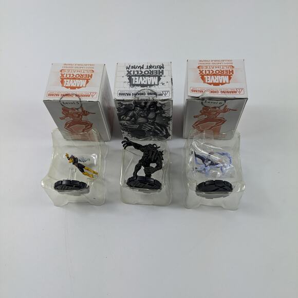 Boxed Heroclix Lot Limited Edition Marvel SR Wizkids Tabletop RPG War Miniatures - Picture 1 of 12